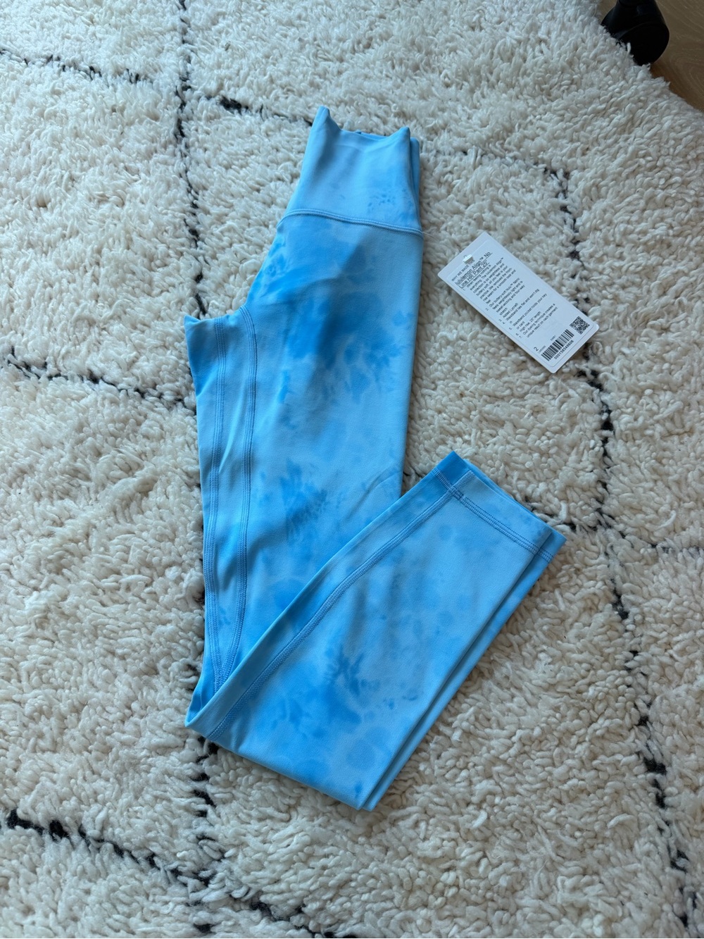 lululemon athletica Align HR 25” NWT Light Blue Tie-Dye size 2